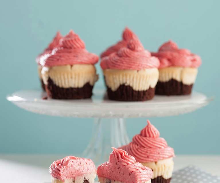 Tri-Coloured Cupcakes Tri-Coloured Cupcakes