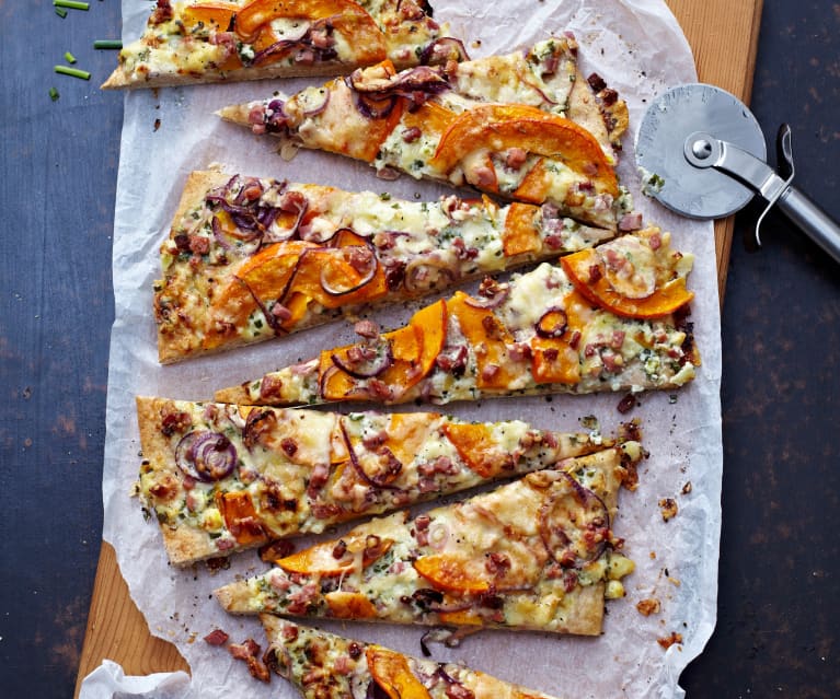 Pizza con la zucca