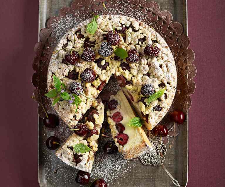 Kirschkuchen mit Vanillecreme Kirschkuchen mit Vanillecreme