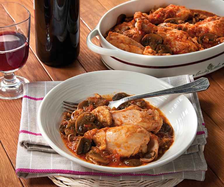 Pollo con salsa ai peperoni Pollo con salsa ai peperoni