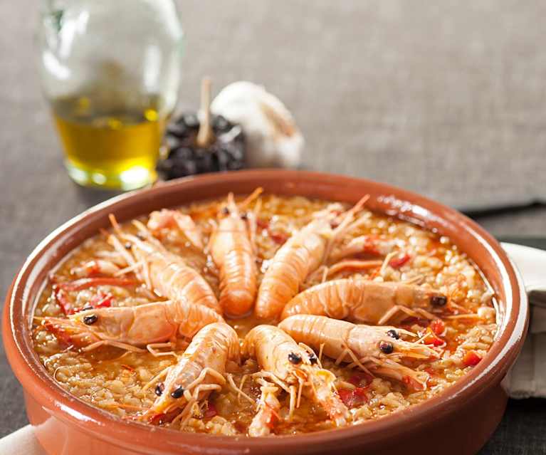 Arroz meloso con cigalas Arroz meloso con cigalas