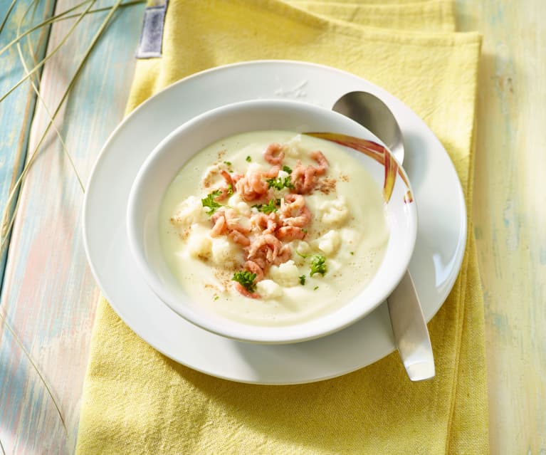 Kartoffel-Blumenkohl-Suppe mit Nordseekrabben - Cookidoo® – das ...