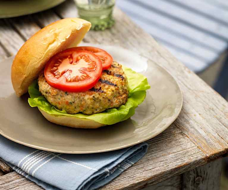 Burger di pollo e quinoa Burger di pollo e quinoa