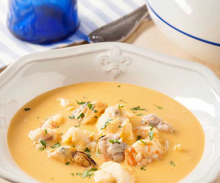 Chupe de mariscos panameño Chupe de mariscos panameño