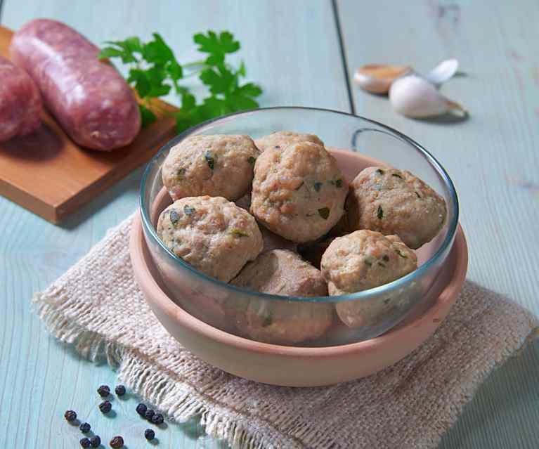 Polpette di manzo e salsiccia Polpette di manzo e salsiccia