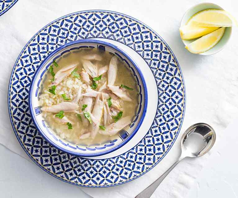 Chicken Soup with Egg and Lemon (Avgolemono) Chicken Soup with Egg and Lemon (Avgolemono)