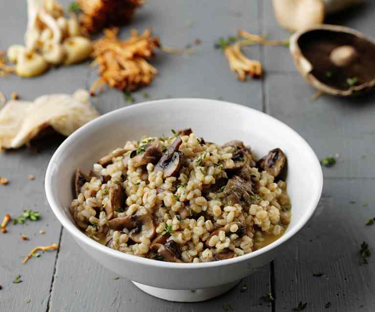 Pearl Barley Risotto with Mushrooms Pearl Barley Risotto with Mushrooms
