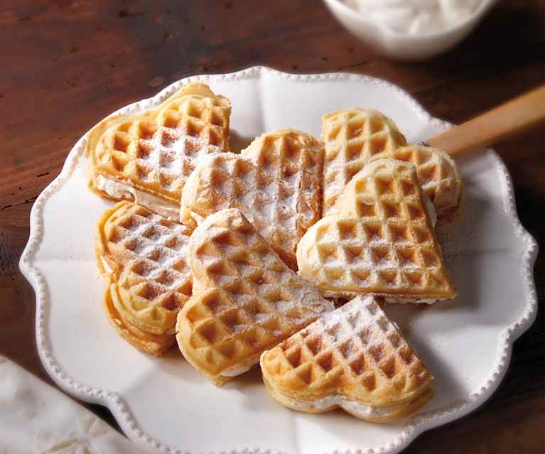 Waffles alla panna Waffles alla panna