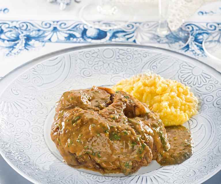 Ossobuco a la milanesa Ossobuco a la milanesa