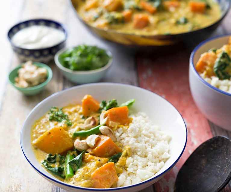 Vegetable curry with cauliflower couscous Vegetable curry with cauliflower couscous