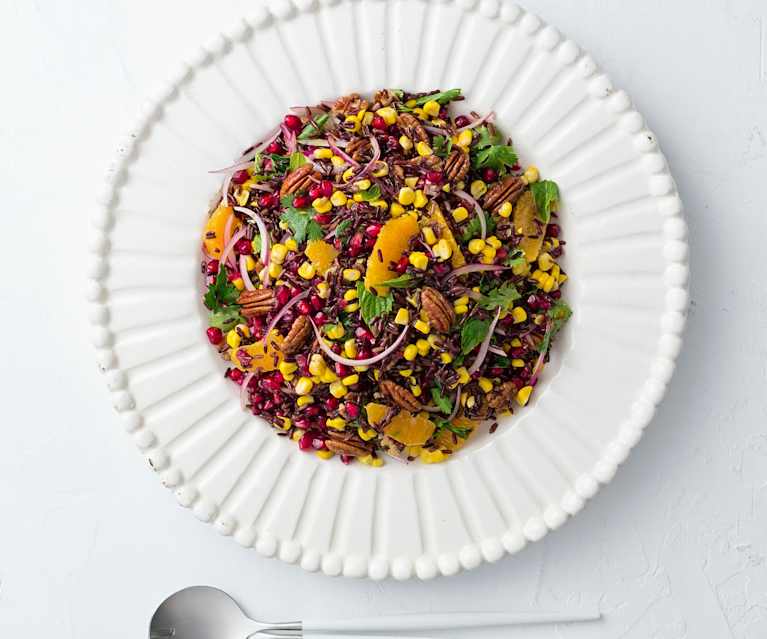 Sweet corn and black rice salad Sweet corn and black rice salad