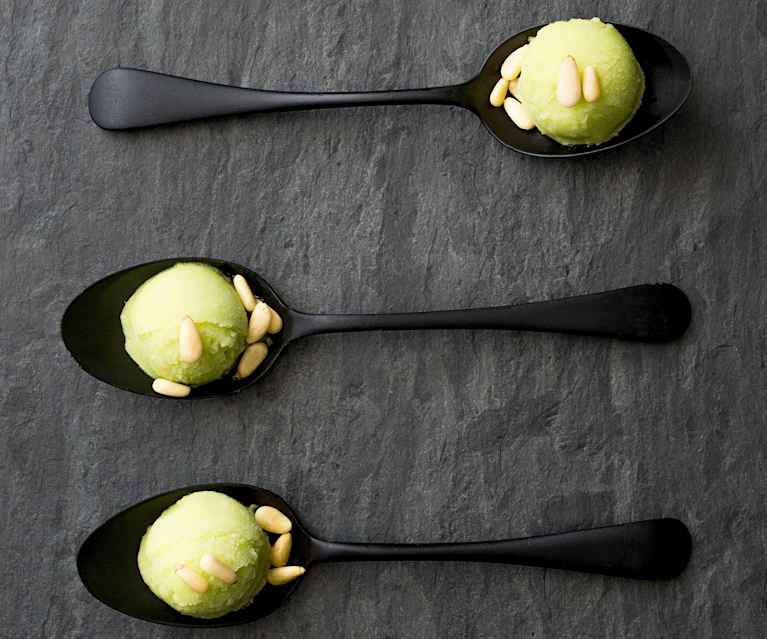 Basil sorbet (palate cleanser) Cookidoo® the official Thermomix