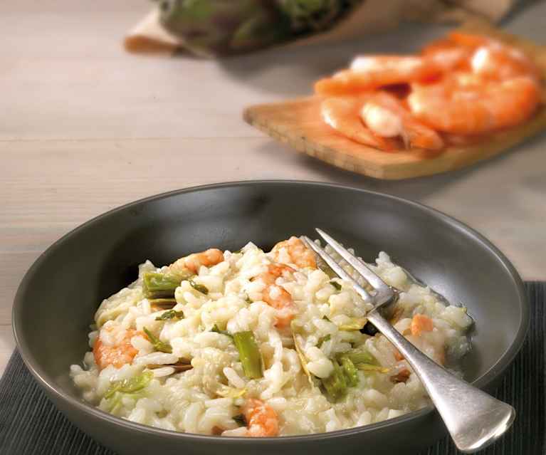 Risotto gamberi e carciofi Risotto gamberi e carciofi