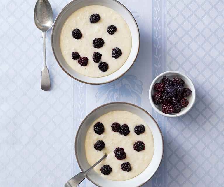 White chocolate and coconut rice pudding White chocolate and coconut rice pudding