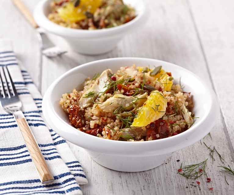 Salade de quinoa aux maquereaux et à l'orange Salade de quinoa aux maquereaux et à l'orange