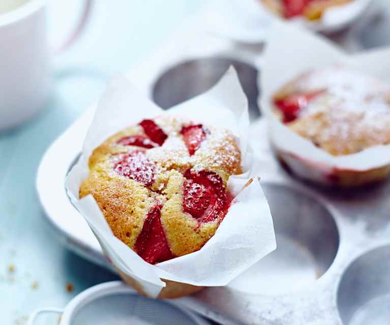 Jahodové muffiny Jahodové muffiny