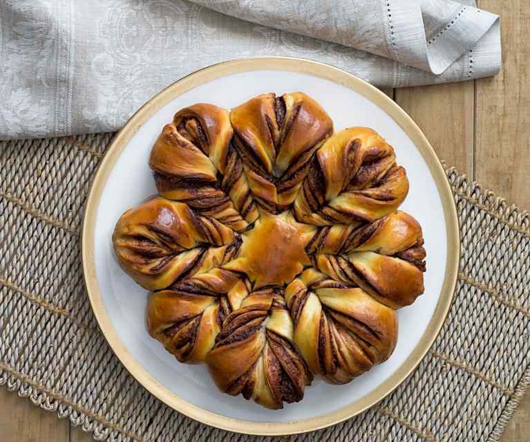 Hazelnut chocolate brioche Hazelnut chocolate brioche