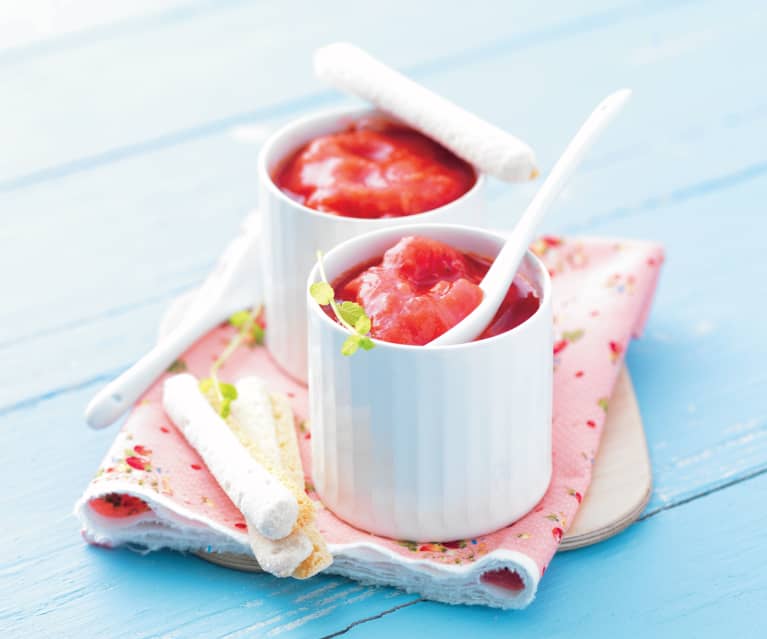 Compote Rhubarbe Fraise Cookidoo La Plateforme De Recettes Officielle De Thermomix