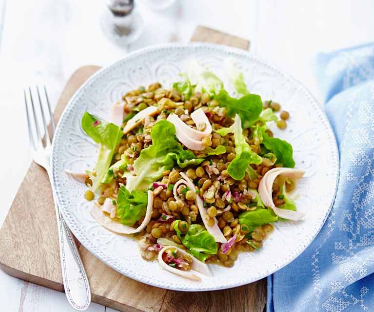 Linsensalat mit Putenbrust Linsensalat mit Putenbrust