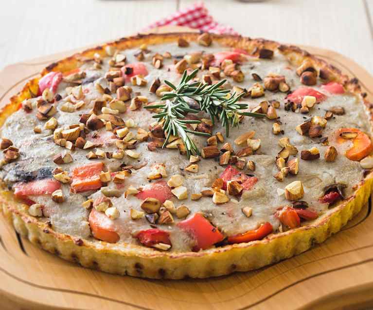 Quiche vegano de hongos Quiche vegano de hongos