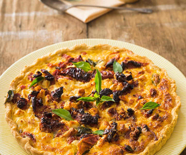 Quiche de queso feta y jitomate deshidratado Quiche de queso feta y jitomate deshidratado