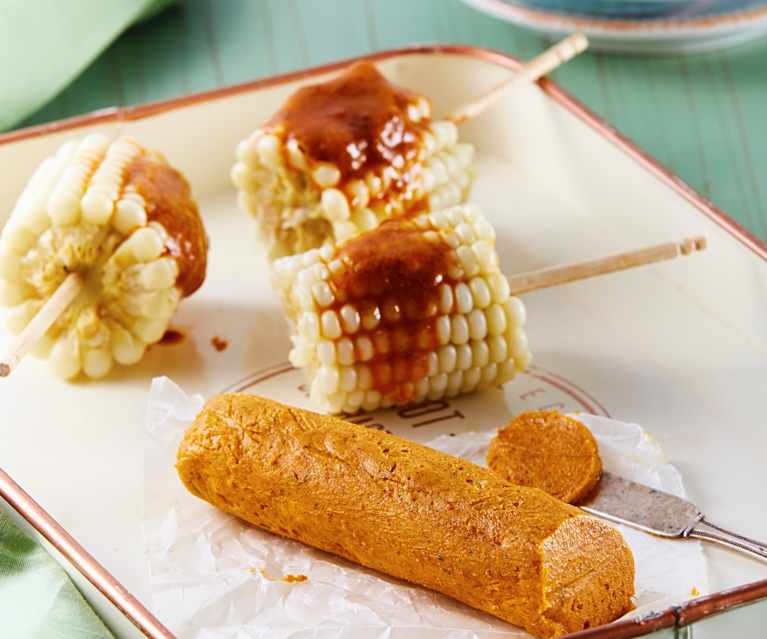 Elotes con mantequilla picante Elotes con mantequilla picante
