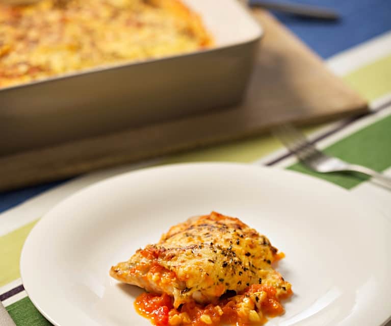 Pollo a la pizzaiola