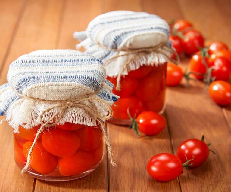 Conserva de tomates cherry Conserva de tomates cherry