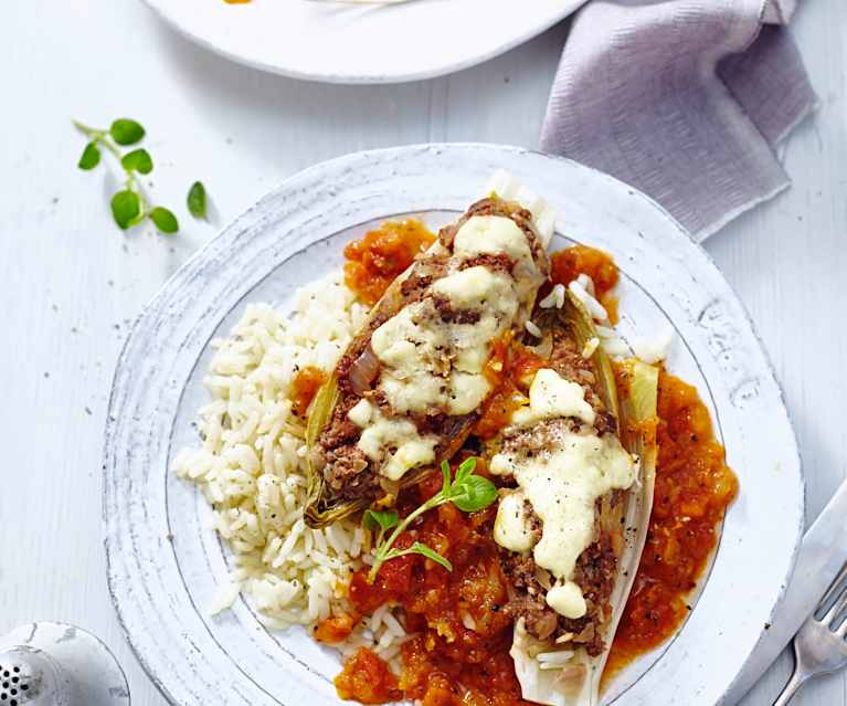 Chicorée mit Hackfleisch, Reis und Tomatensauce - Cookidoo® – la ...