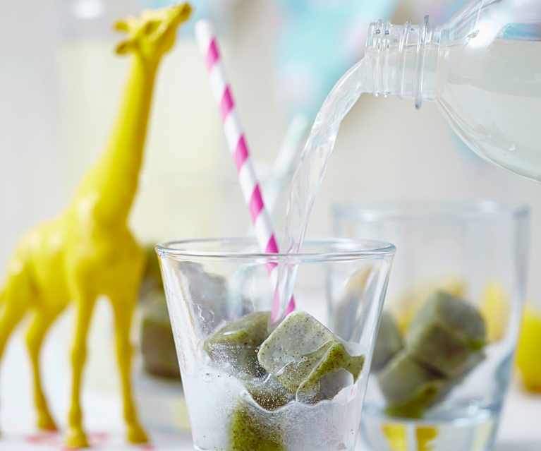 Kiwi-Minz-Eiswürfel Kiwi-Minz-Eiswürfel