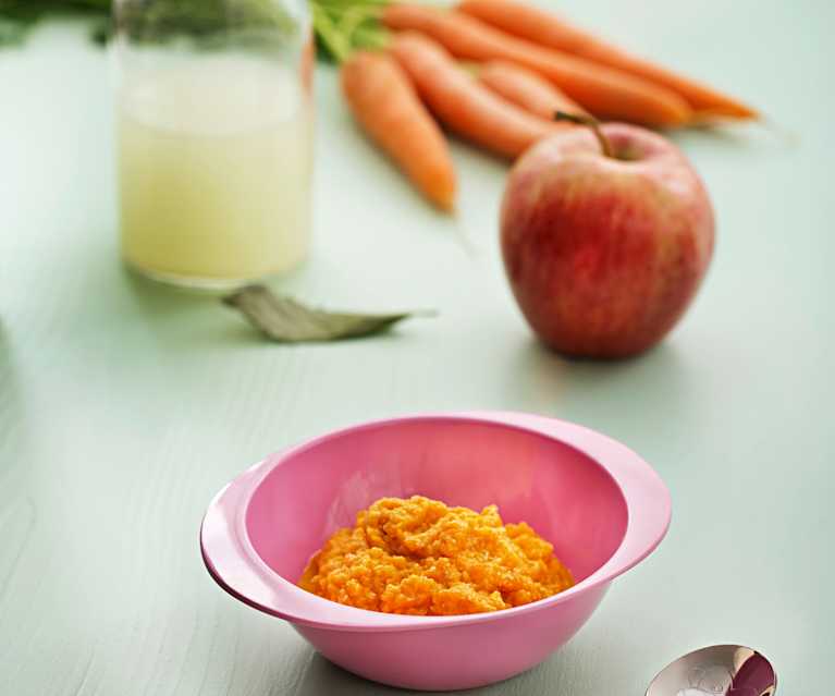 Purée marchewkowe z jabłkiem i kurczakiem Purée marchewkowe z jabłkiem i kurczakiem