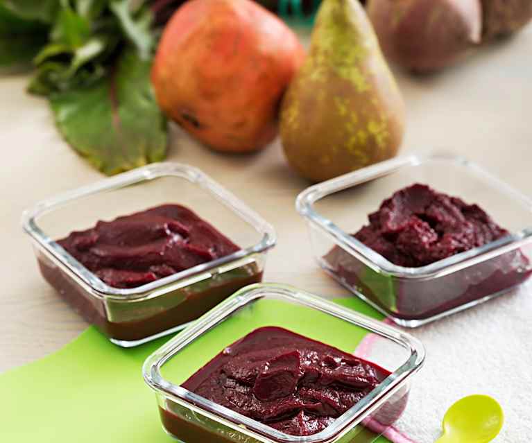 Purée z buraków z gruszką i sokiem z granatu Purée z buraków z gruszką i sokiem z granatu