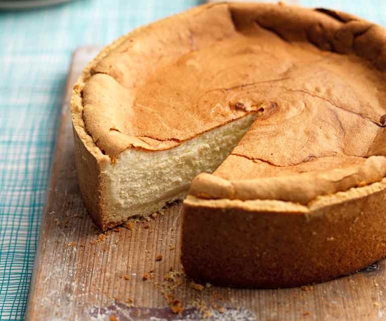 Cheesecake de vainilla horneado Cheesecake de vainilla horneado