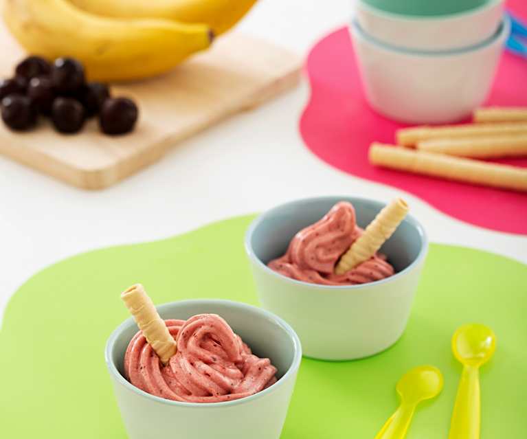 Sorbet bananowy z wiśniami Sorbet bananowy z wiśniami
