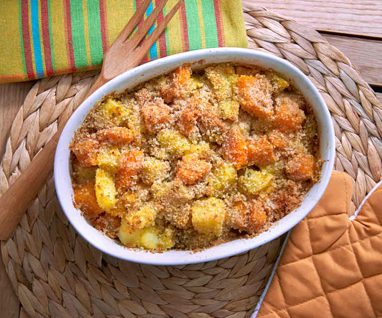 Verdure gratinate con panure di anacardi (vegan) Verdure gratinate con panure di anacardi (vegan)