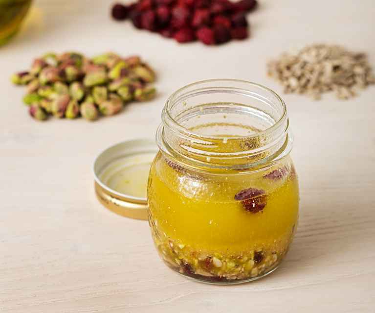 Vinagreta de frutos secos Vinagreta de frutos secos