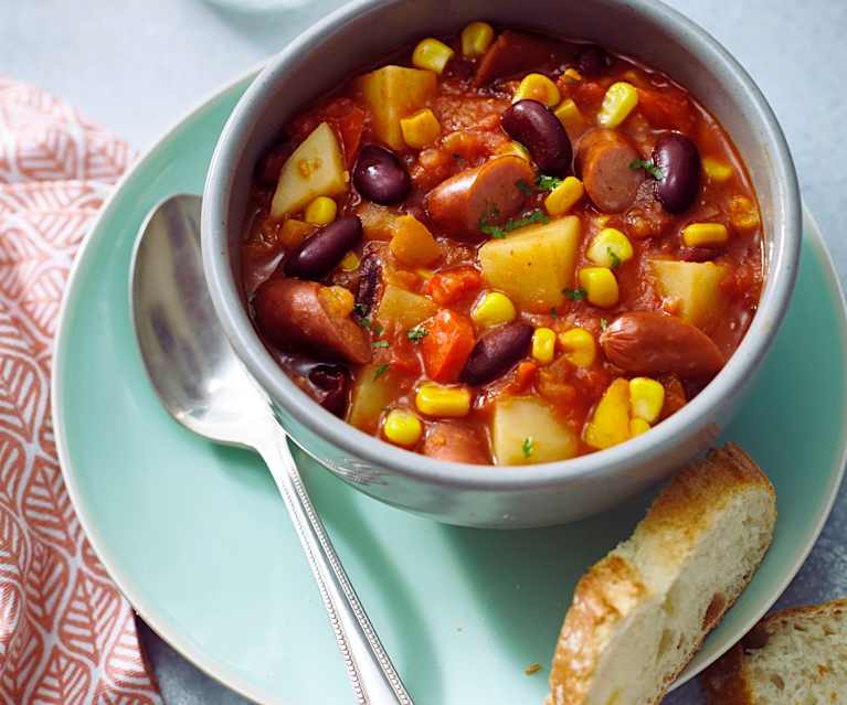 Kartoffel-Kabanossi-Chili Kartoffel-Kabanossi-Chili