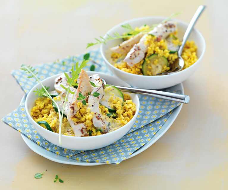 Poulet en salade de boulgour Poulet en salade de boulgour