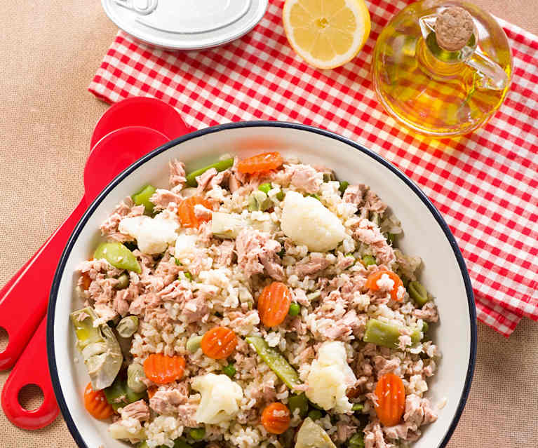Ensalada de arroz integral Ensalada de arroz integral