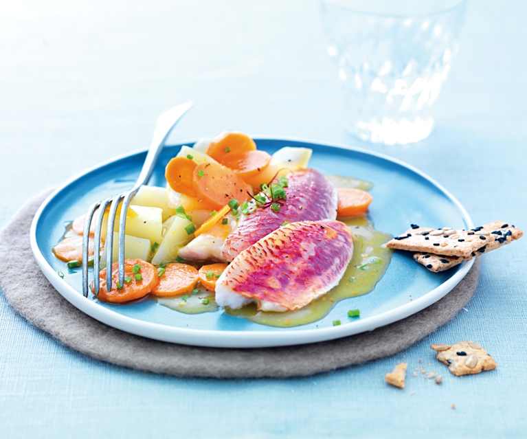 Filets de rouget sauce safranée Filets de rouget sauce safranée