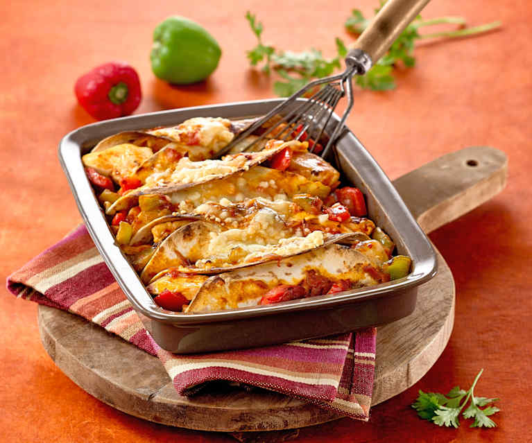 Enchiladas gratinées au poulet Enchiladas gratinées au poulet