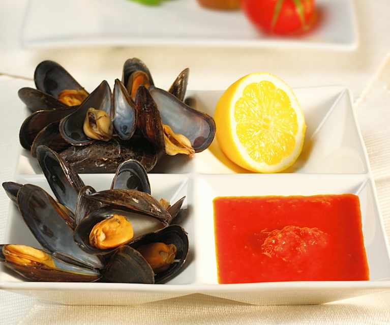 Muscheln mit Tomatensauce Muscheln mit Tomatensauce