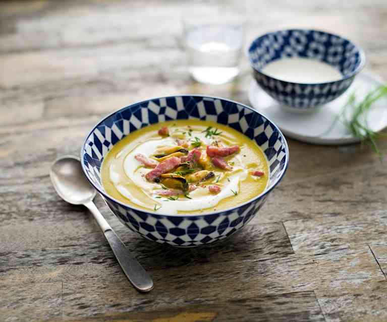 Veloute De Cocos Paimpol Aux Moules Cookidoo Das Offizielle Thermomix Rezept Portal 
