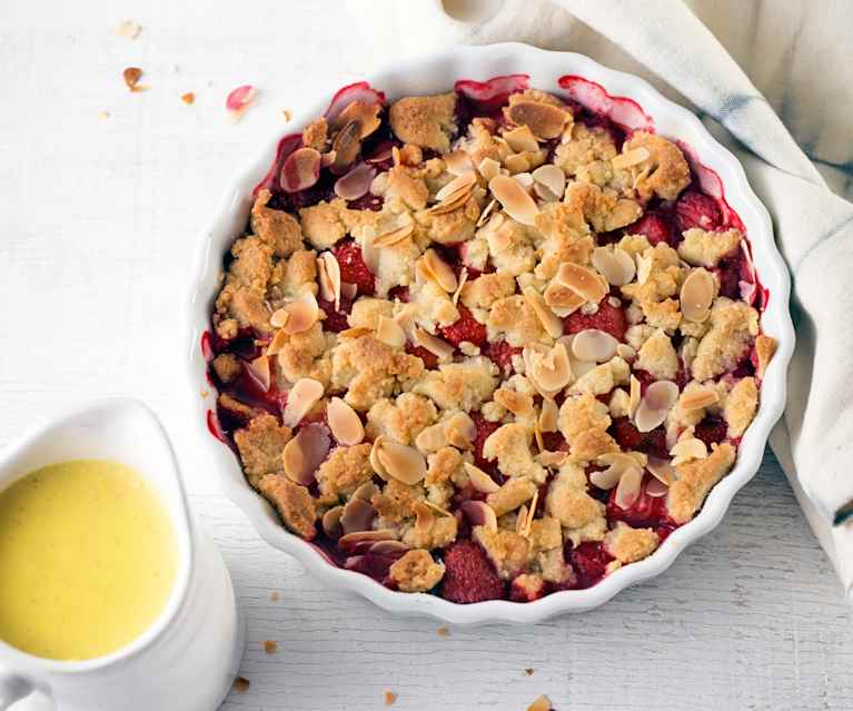 Erdbeercrumble mit Mandelsauce - Cookidoo® – the official Thermomix ...
