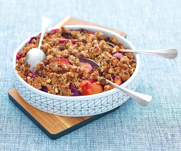 Crumble sans gluten aux prunes Crumble sans gluten aux prunes