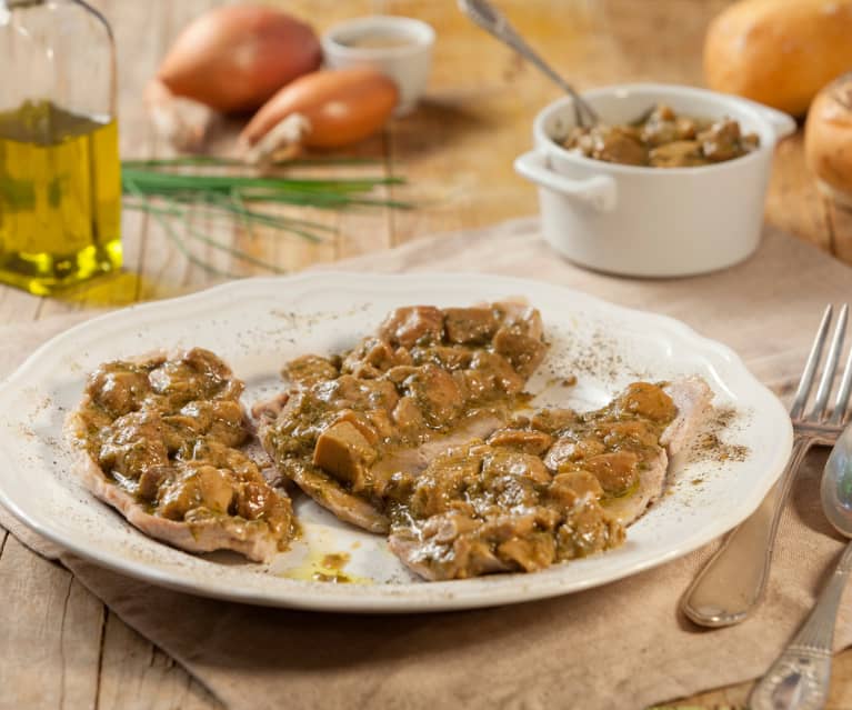 Vitello Ai Funghi Porcini Con Salsa Aromatica Cookidoo Das Offizielle Thermomix Rezept Portal