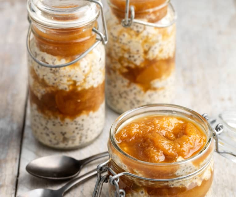 Overnight Oats mit Pfirsichkompott - Cookidoo® – the official Thermomix ...