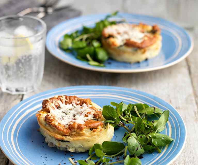 Twice-Baked Watercress, Goat's Cheese and Hazelnut Soufflé Twice-Baked Watercress, Goat's Cheese and Hazelnut Soufflé