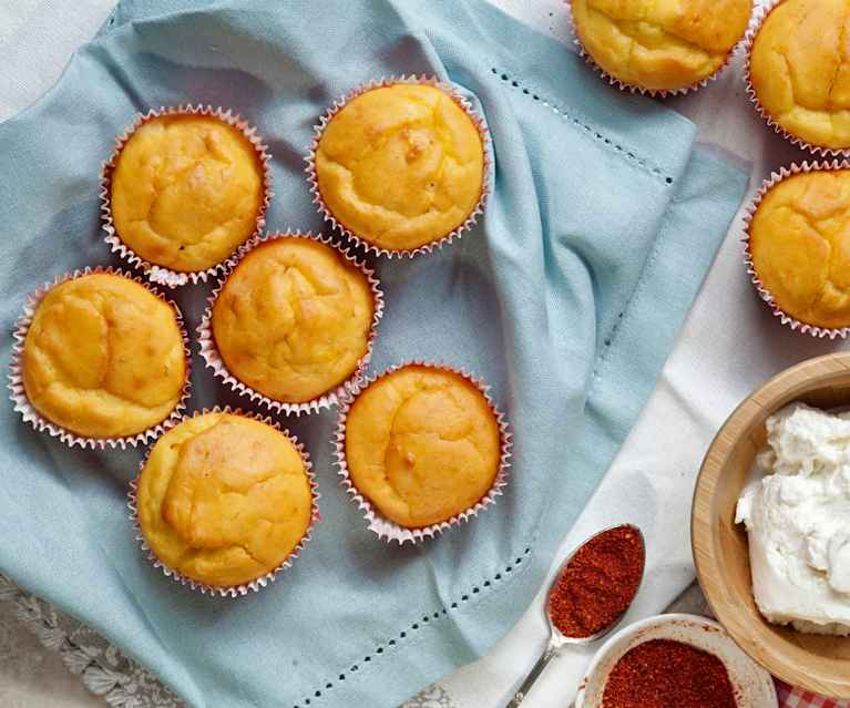 Muffin ricotta e zafferano Muffin ricotta e zafferano