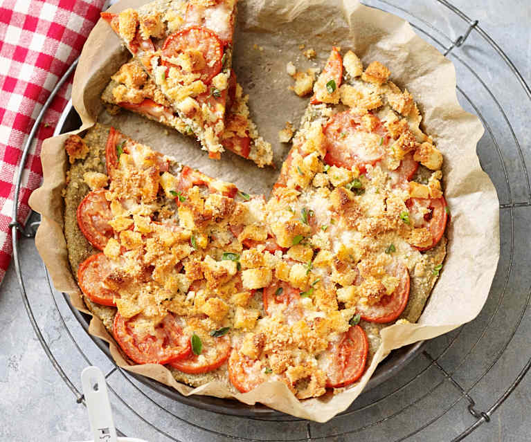 Vollkorn-Fladenbrot mit Tomaten Vollkorn-Fladenbrot mit Tomaten